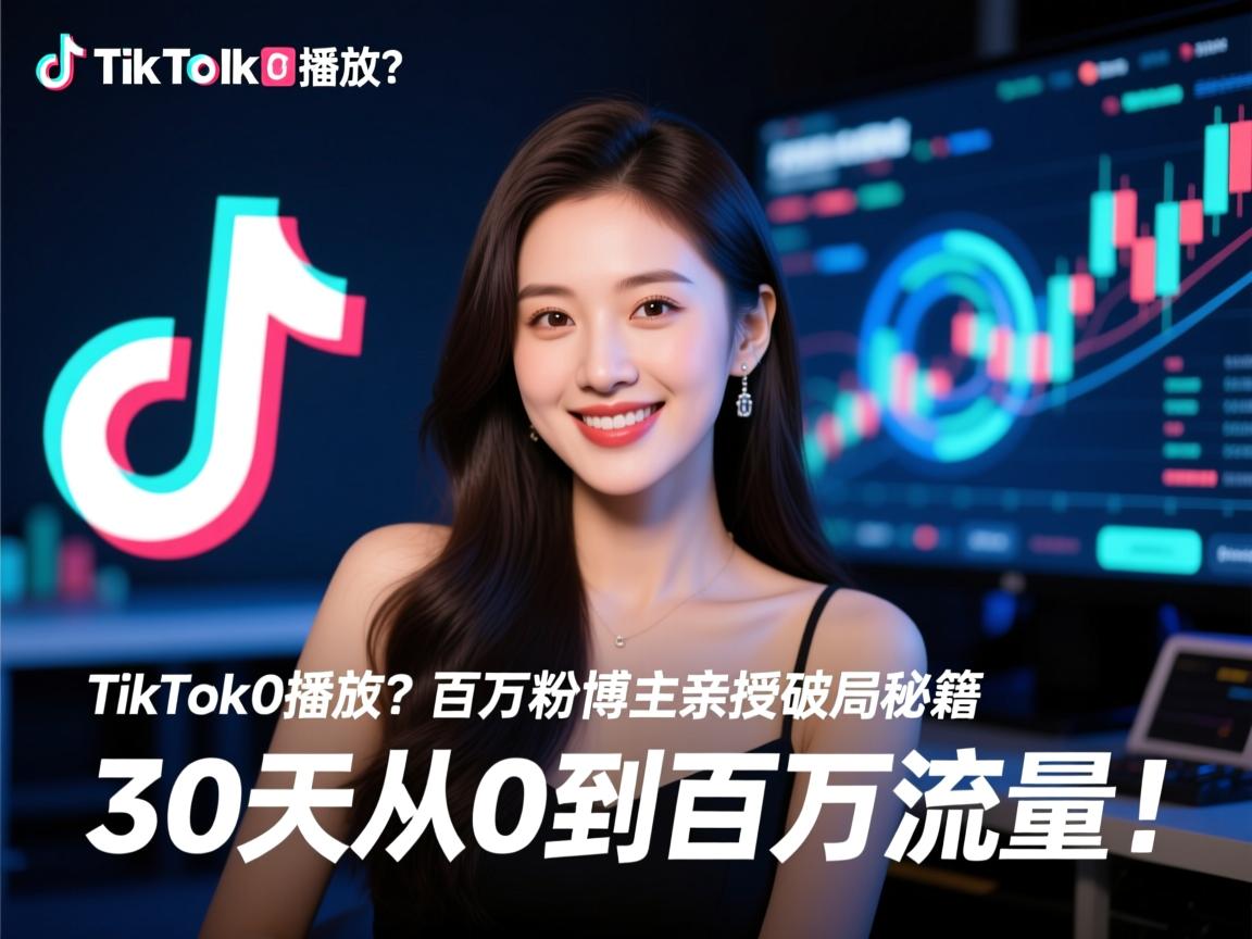 TikTok视频0播放？百万粉博主亲授破局秘籍，30天从0到百万流量！
