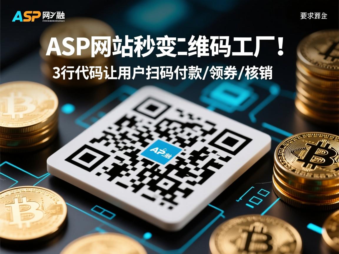 ASP网站秒变二维码工厂！3行代码让用户扫码付款/领券/核销