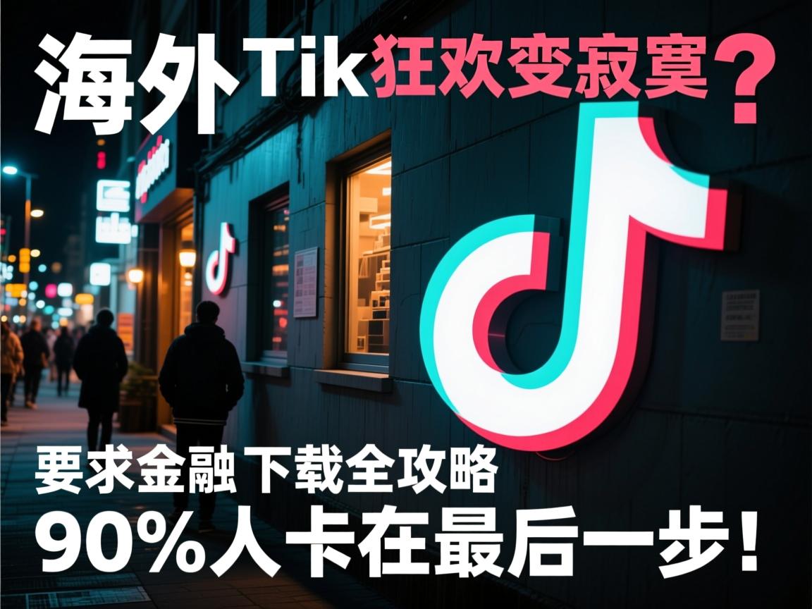 墙外狂欢变寂寞?海外TikTok下载全攻略,90%人卡在最后一步!