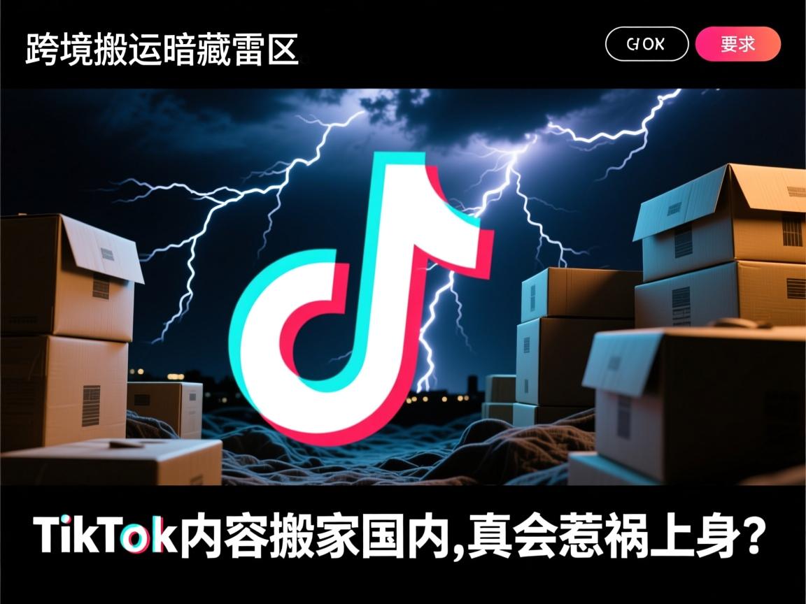 跨境搬运暗藏雷区,TikTok内容搬家国内,真会惹祸上身?