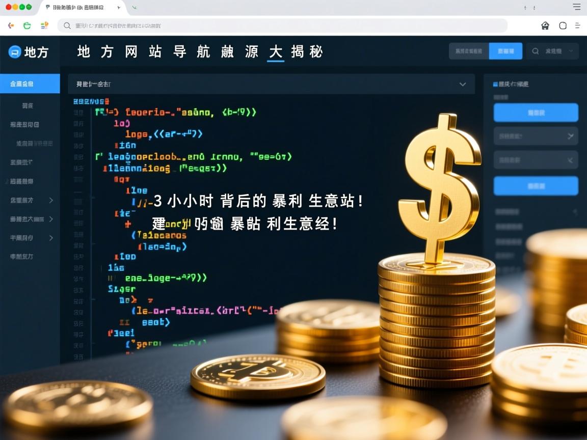 地方网站导航源码大揭秘,3小时建站背后的暴利生意经!