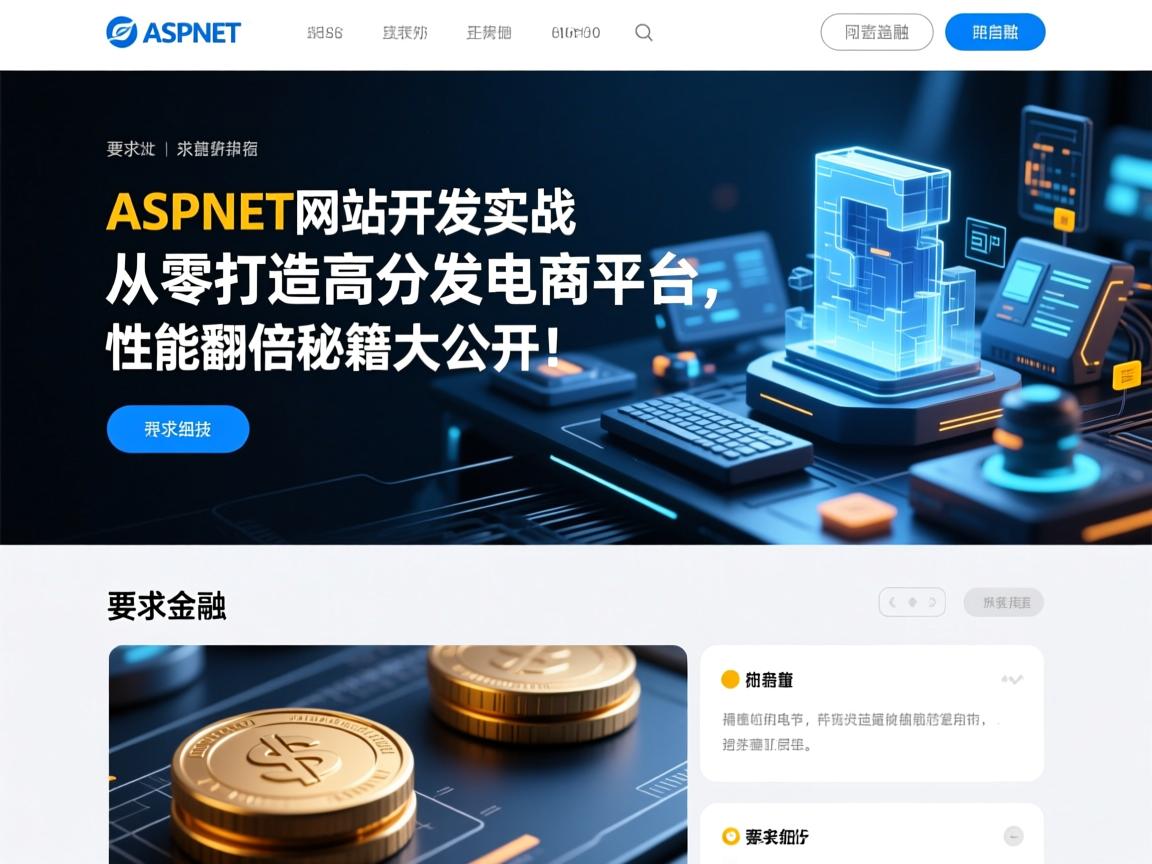 ASP.NET网站开发实战,从零打造高并发电商平台,性能翻倍秘籍大公开!