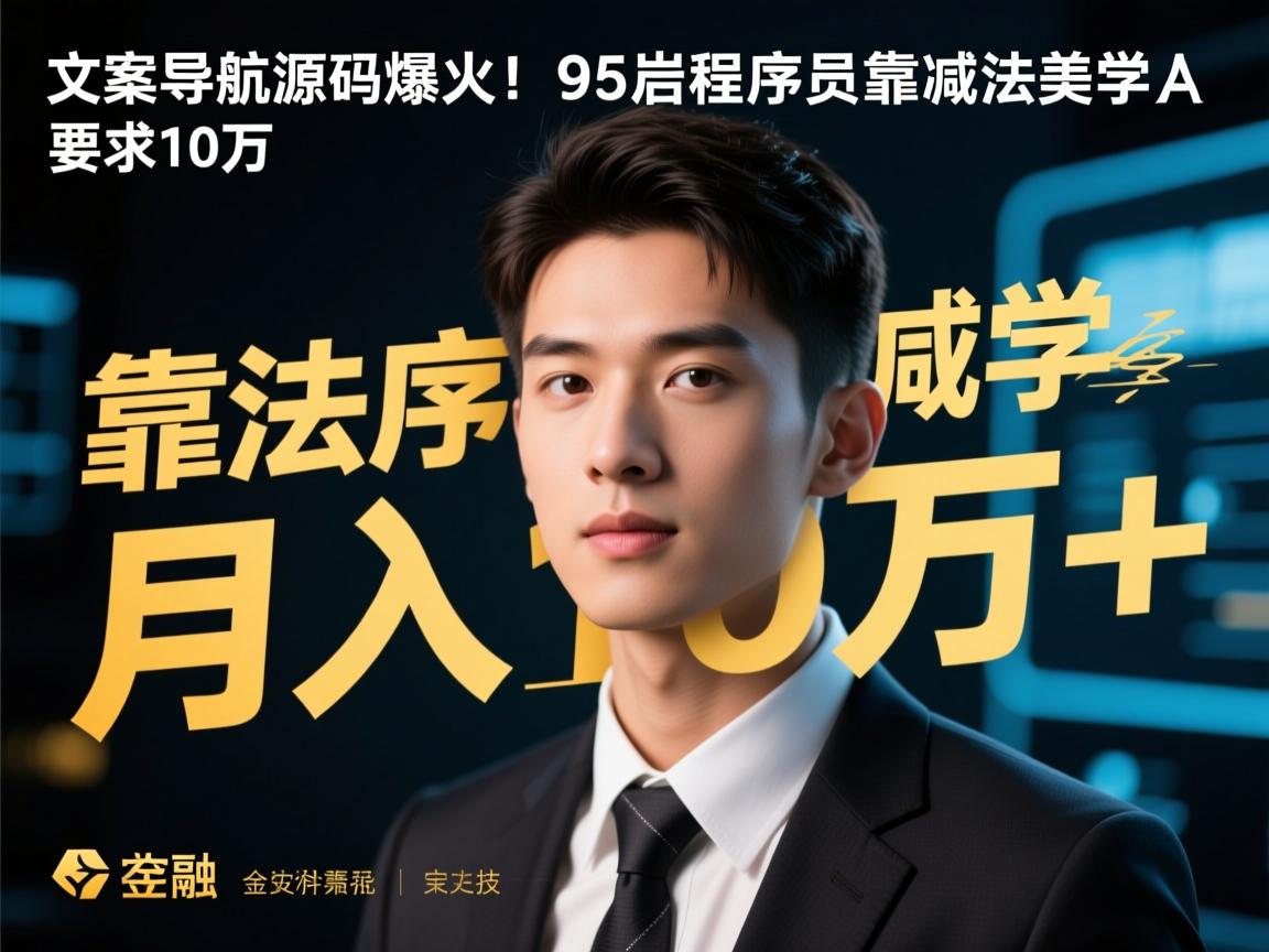 纯文字导航源码爆火!95后程序员靠减法美学月入10万+