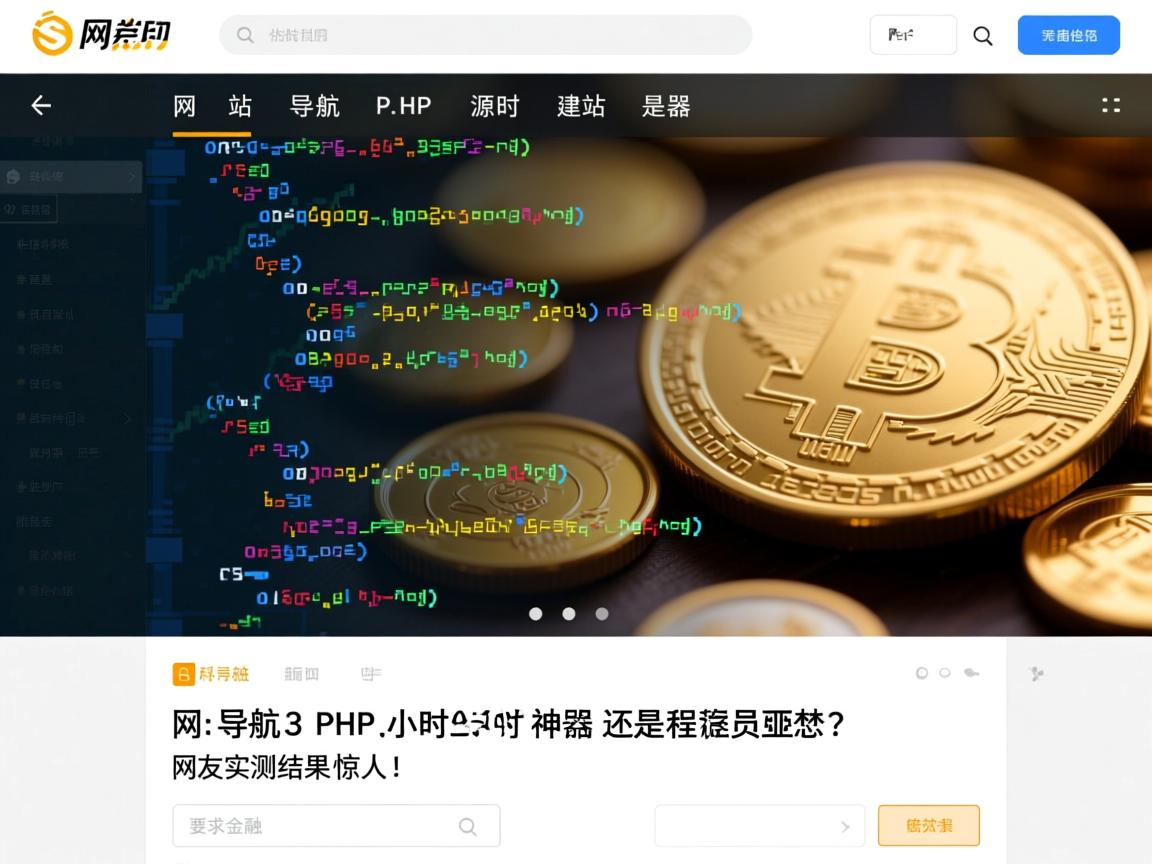 网站导航PHP源码，3小时建站神器还是程序员噩梦？网友实测结果惊人！