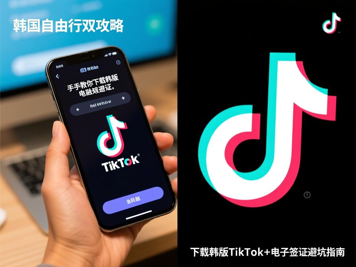 韩国自由行双攻略,手把手教你下载韩版TikTok+电子签证避坑指南