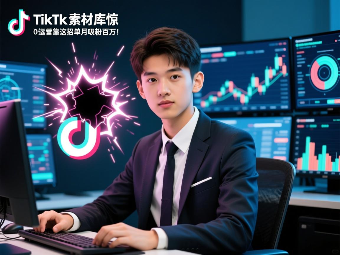 TikTok素材库惊现神秘漏洞?00后运营总监靠这招单月吸粉百万!