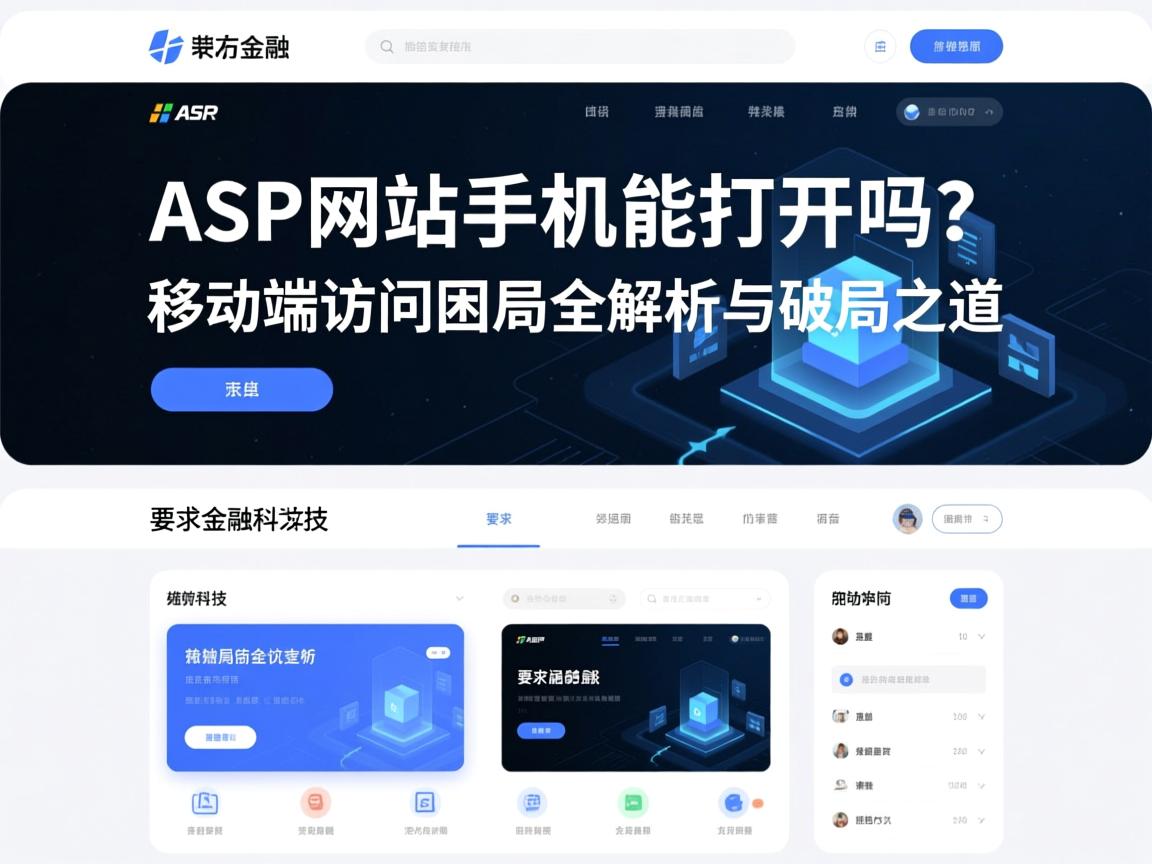 ASP网站手机能打开吗？移动端访问困局全解析与破局之道