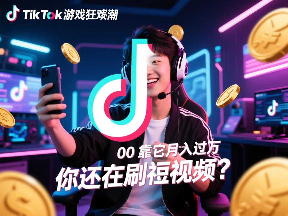 TikTok游戏狂潮,00后靠它月入过万,你还在刷短视频?