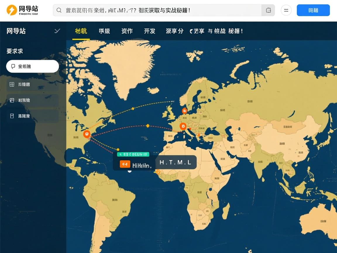 网站导航地图制作源码分享在哪？资深开发者亲授HTML源码获取与实战秘籍！