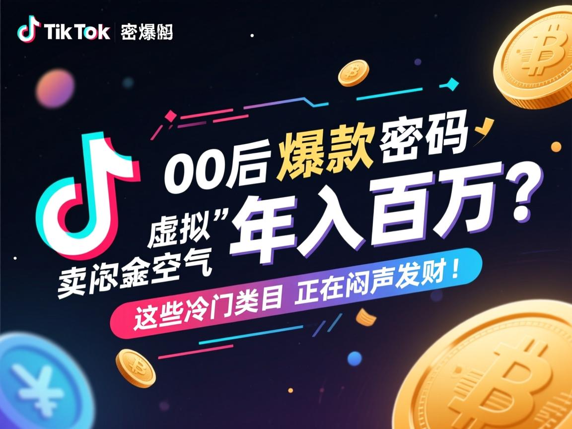TikTok爆款密码,00后靠卖虚拟空气年入百万?这些冷门类目正在闷声发财!