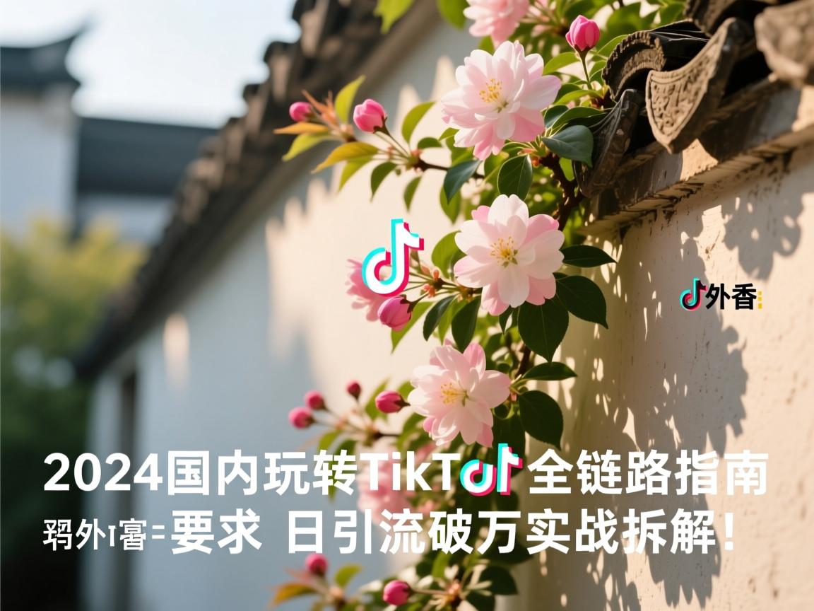 墙内开花墙外香,2024国内玩转TikTok全链路指南,日引流破万实战拆解!