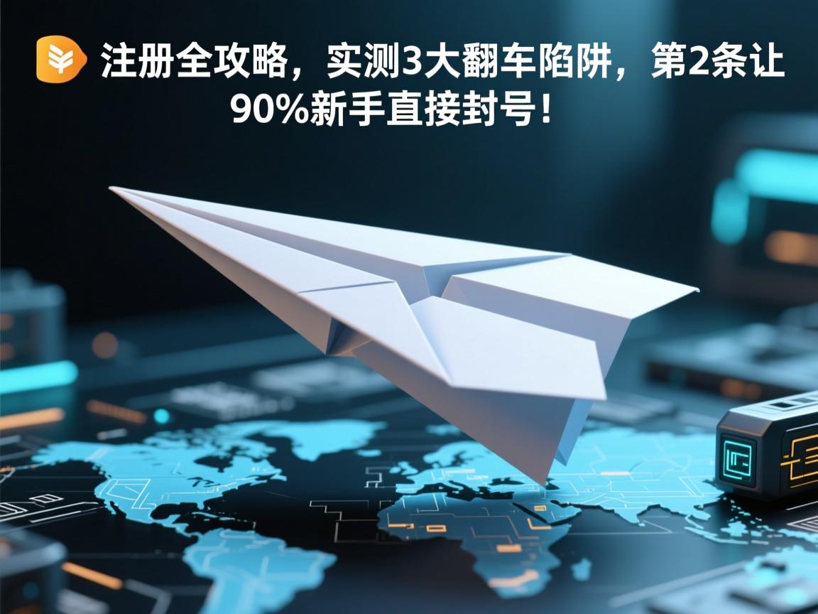 纸飞机注册全攻略,实测3大翻车陷阱,第2条让90%新手直接封号!