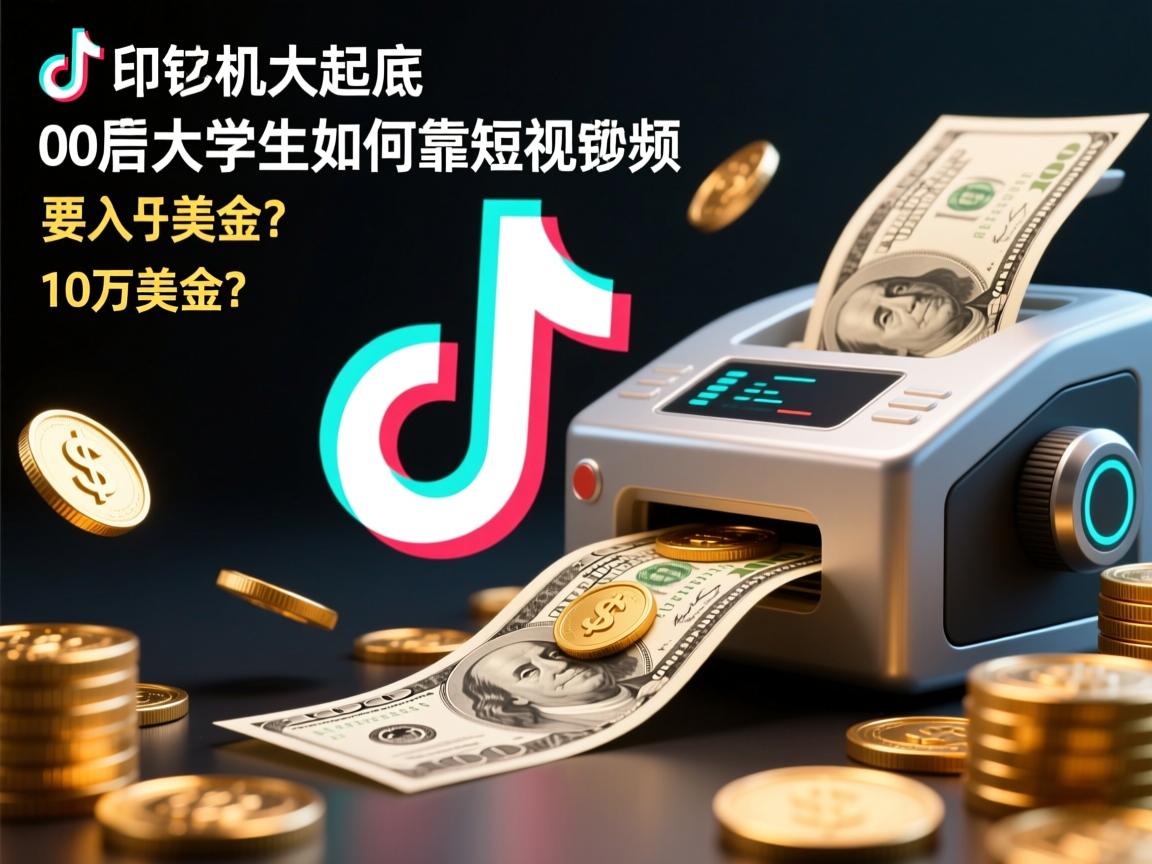 TikTok千亿印钞机大起底，00后大学生如何靠短视频月入10万美金？
