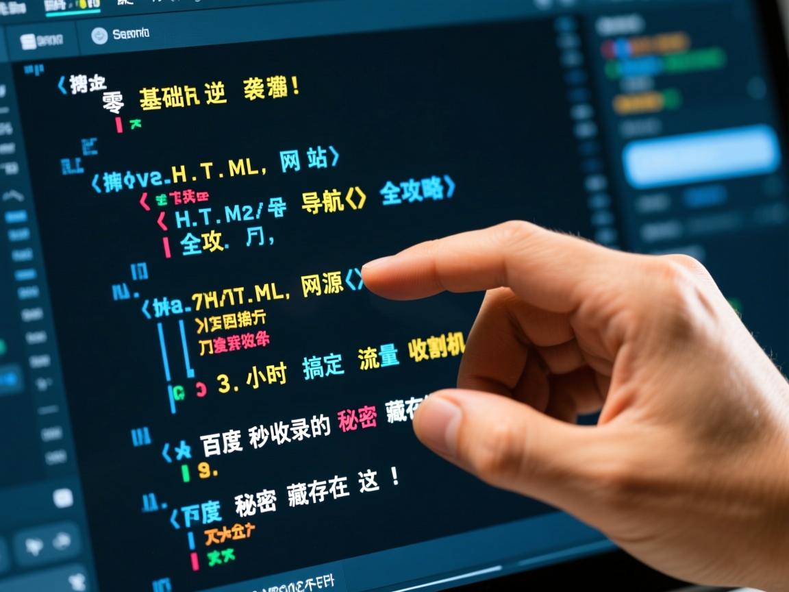 零基础逆袭！手撸HTML网站导航源码全攻略，3小时搞定流量收割机，百度秒收录的秘密藏在这！