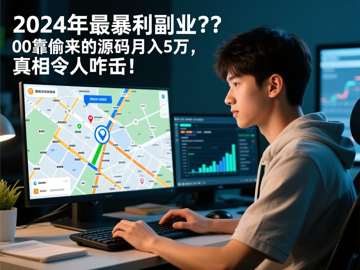 2024年最暴利副业?00后靠偷来的导航源码月入5万,真相令人咋舌!