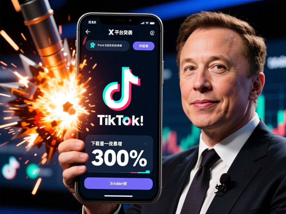 马斯克突袭TikTok!X平台惊现竖屏炸弹,下载量一夜暴增300%的秘密.
