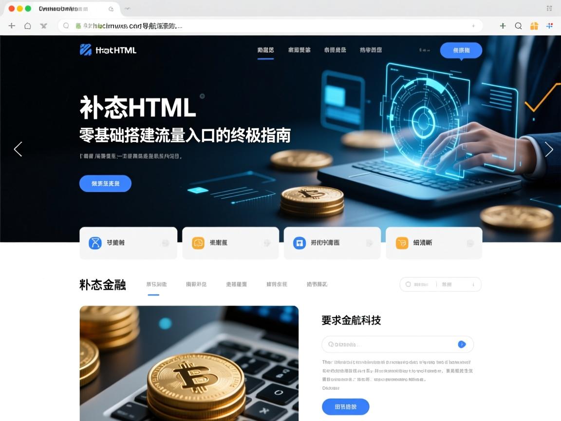 静态HTML网址导航源码,零基础搭建流量入口的终极指南