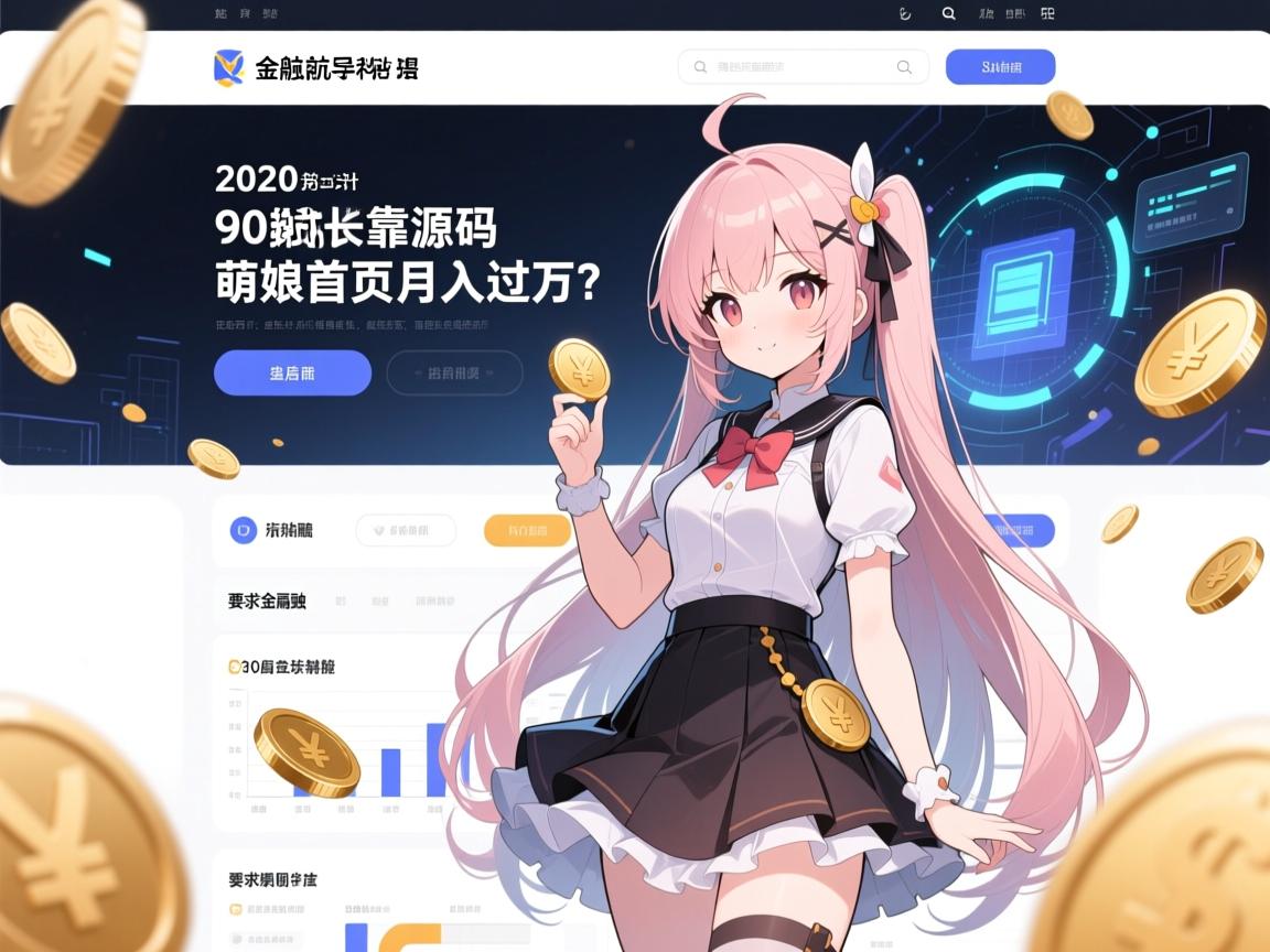 2020二次元导航源码大揭秘,90后站长靠萌娘首页月入过万?