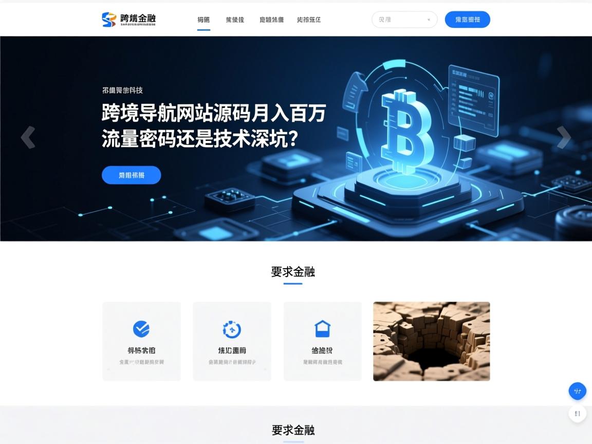 跨境导航网站源码,月入百万的流量密码还是技术深坑?