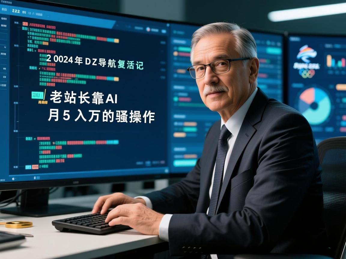 2024年DZ导航源码复活记,老站长靠AI月入5万的骚操作