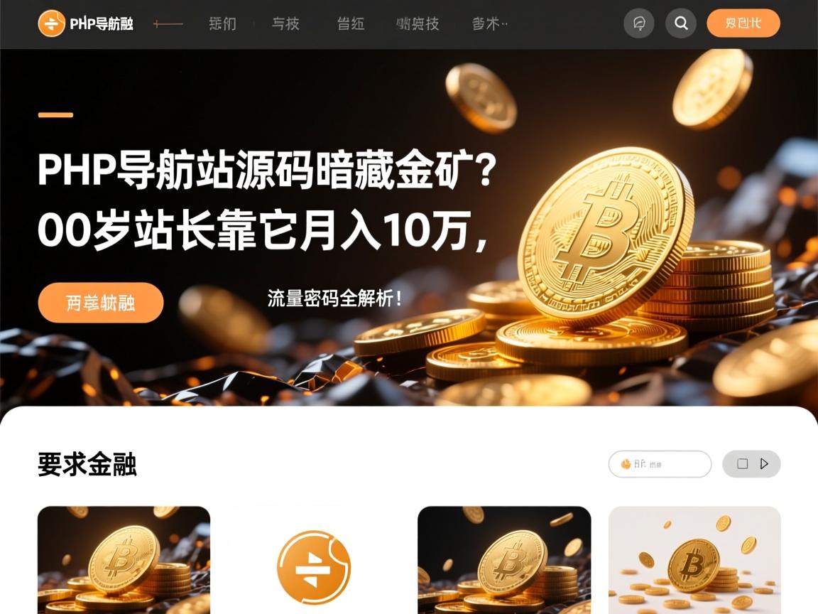 PHP导航站源码暗藏金矿?00后站长靠它月入10万,流量密码全解析!