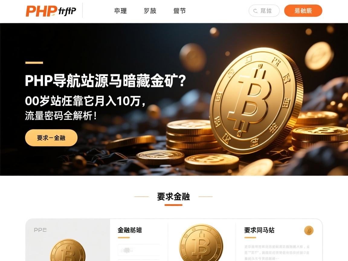 PHP导航站源码暗藏金矿?00后站长靠它月入10万,流量密码全解析!