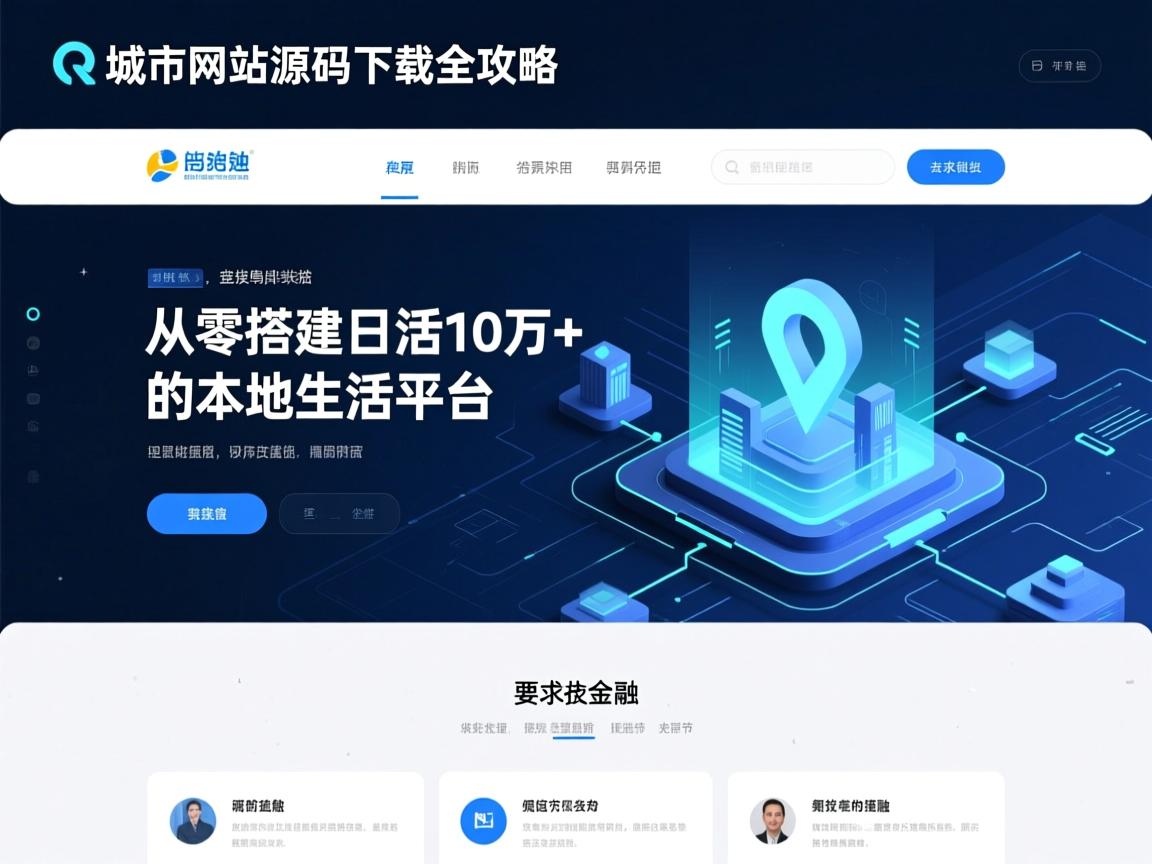 城市导航网站源码下载全攻略,从零搭建日活10万+的本地生活平台