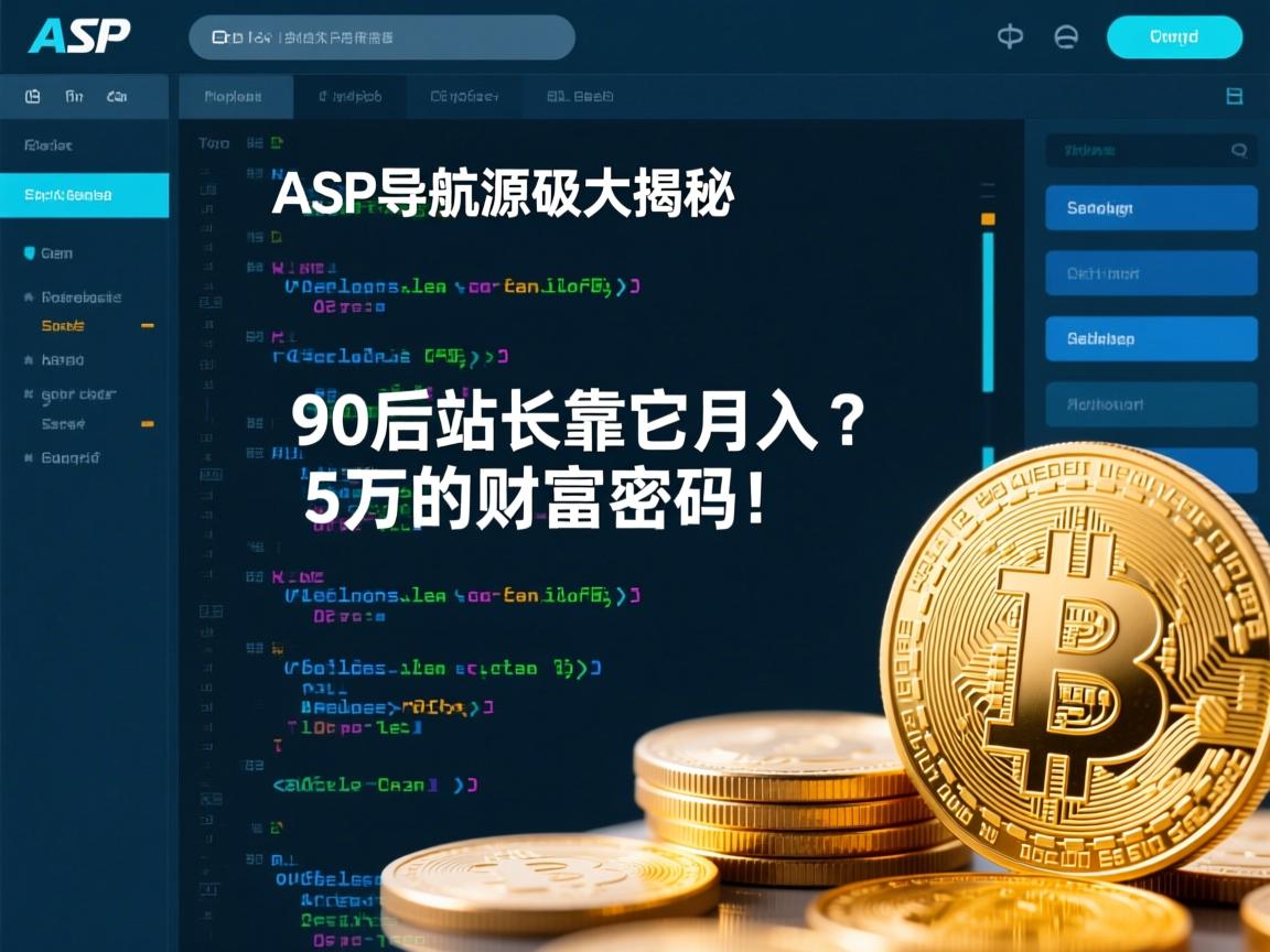 ASP导航源码大揭秘,90后站长靠它月入5万的财富密码!