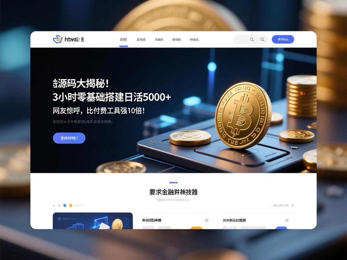 HTML导航站源码大揭秘!3小时零基础搭建日活5000+的极简神器,网友惊呼,比付费工具强10倍!