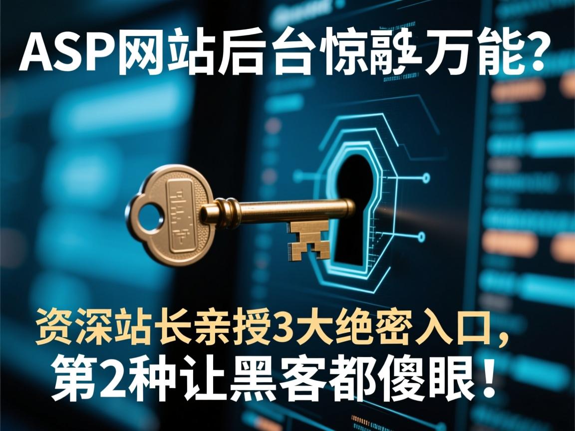 ASP网站后台惊现万能钥匙？资深站长亲授3大绝密入口，第2种让黑客都傻眼！