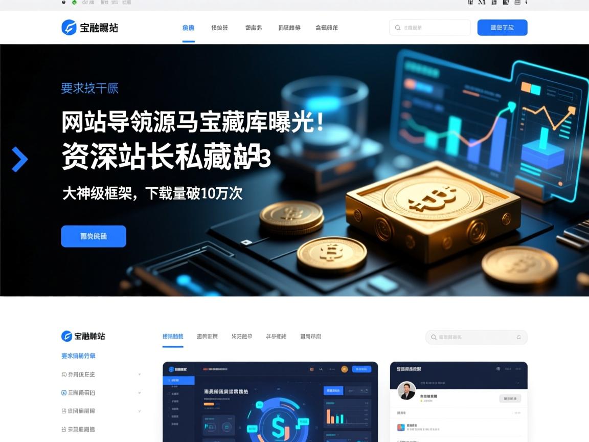 网站导航源码宝藏库曝光！资深站长私藏的3大神级框架，下载量破10万次