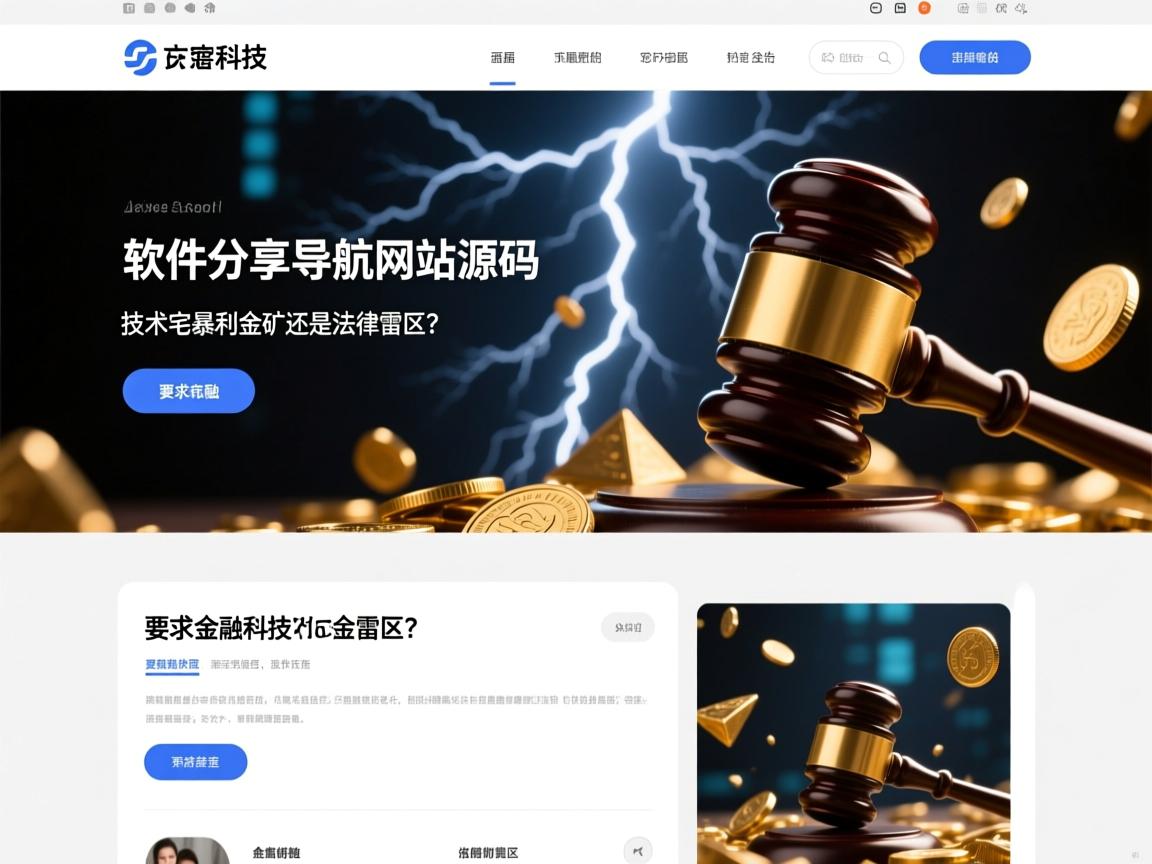 软件分享导航网站源码,技术宅的暴利金矿还是法律雷区?