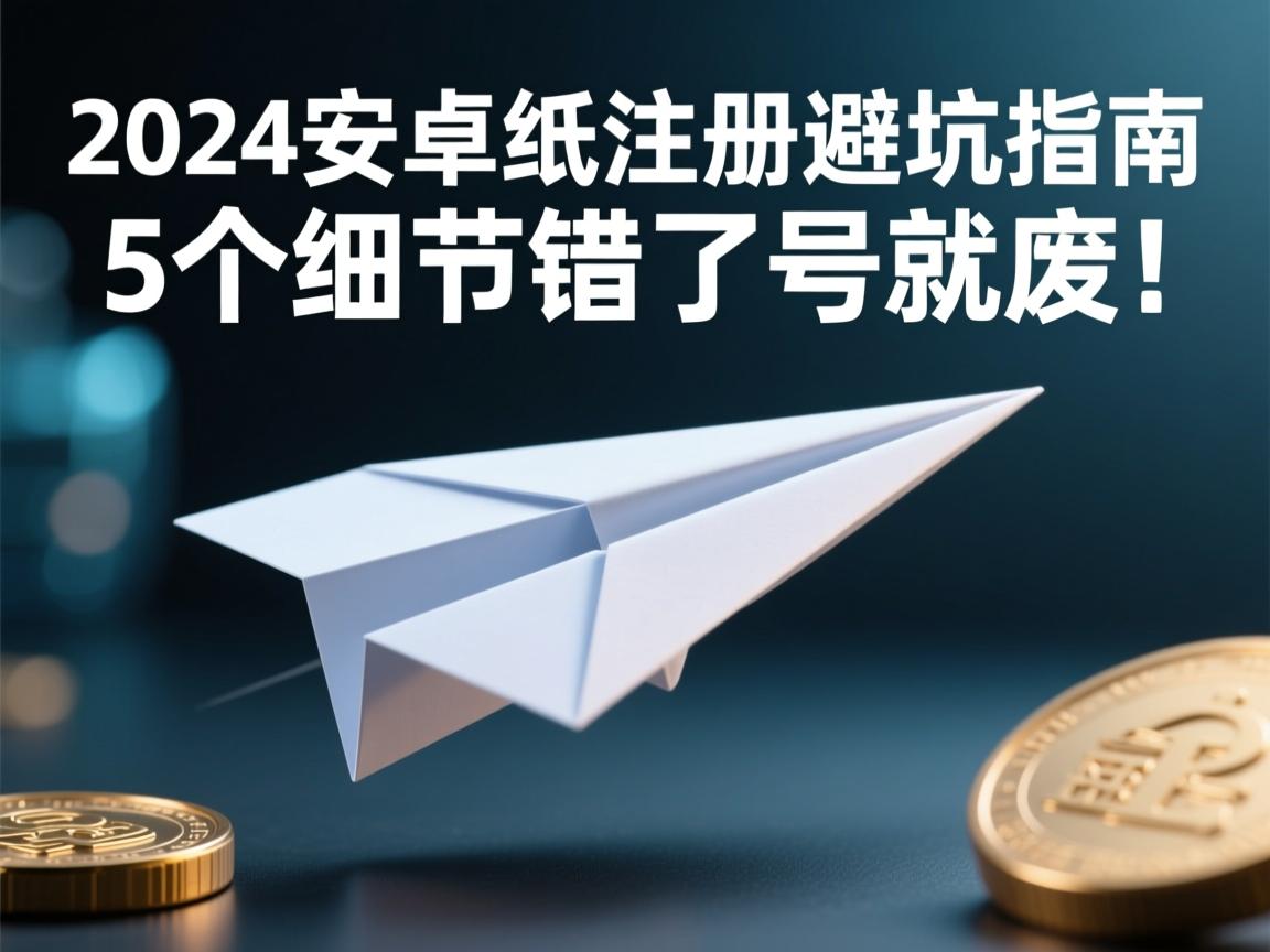 2024安卓纸飞机注册避坑指南，这5个细节错了号就废！