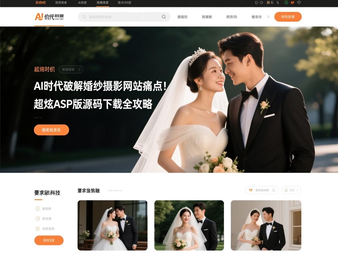 AI时代破解婚纱摄影网站痛点！超炫ASP版源码下载全攻略