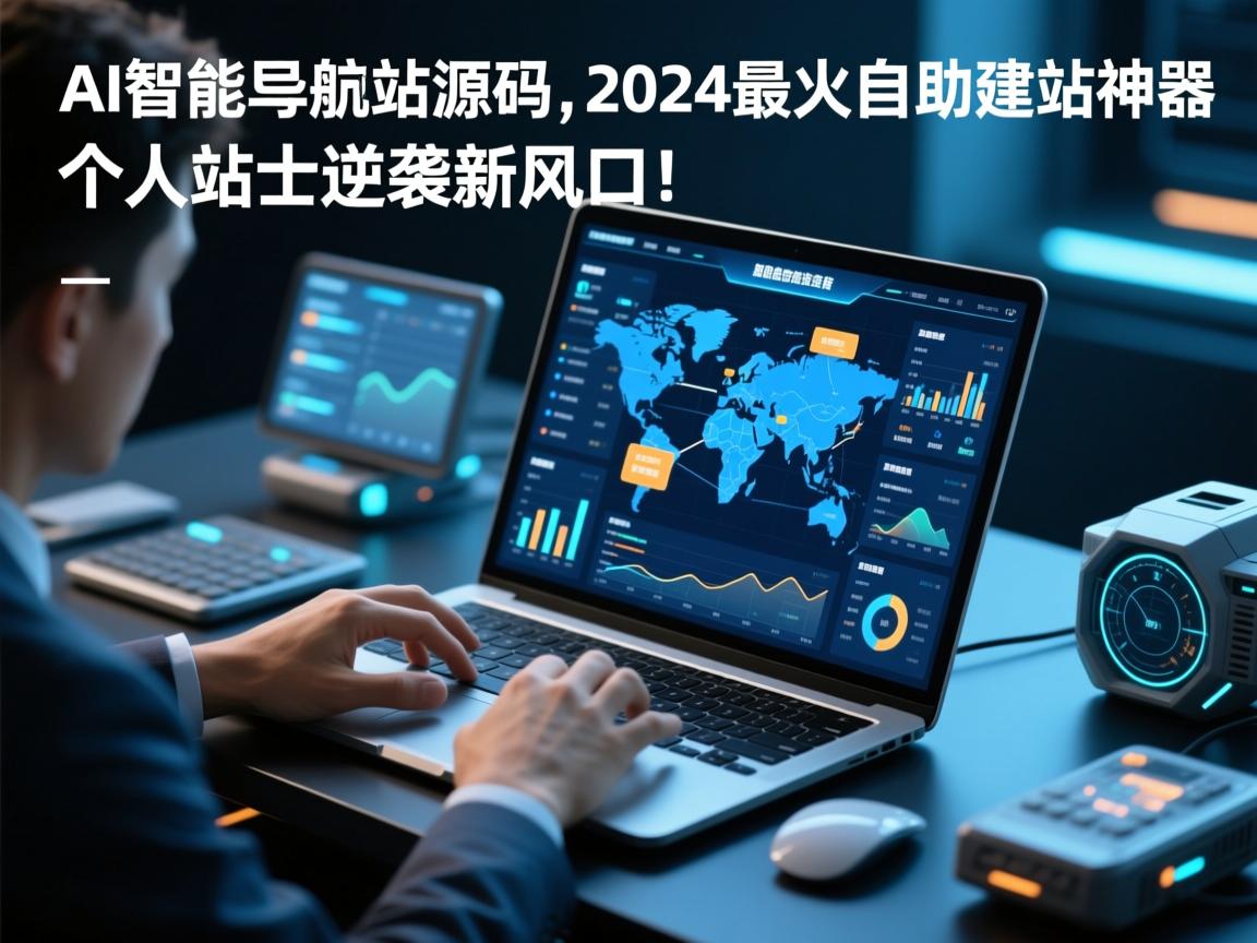 AI智能导航站源码,2024最火自助建站神器,个人站长逆袭新风口!