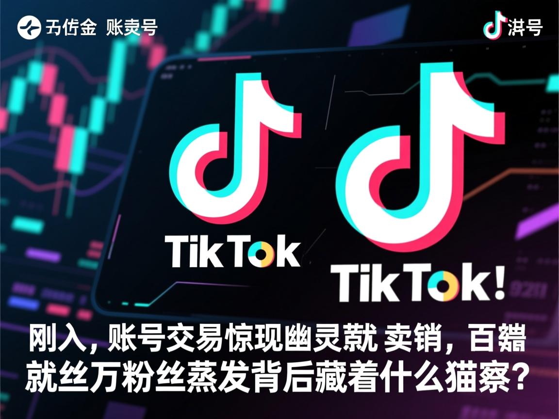TikTok账号交易惊现幽灵卖家!刚入手就注销,百万粉丝蒸发背后藏着什么猫腻?