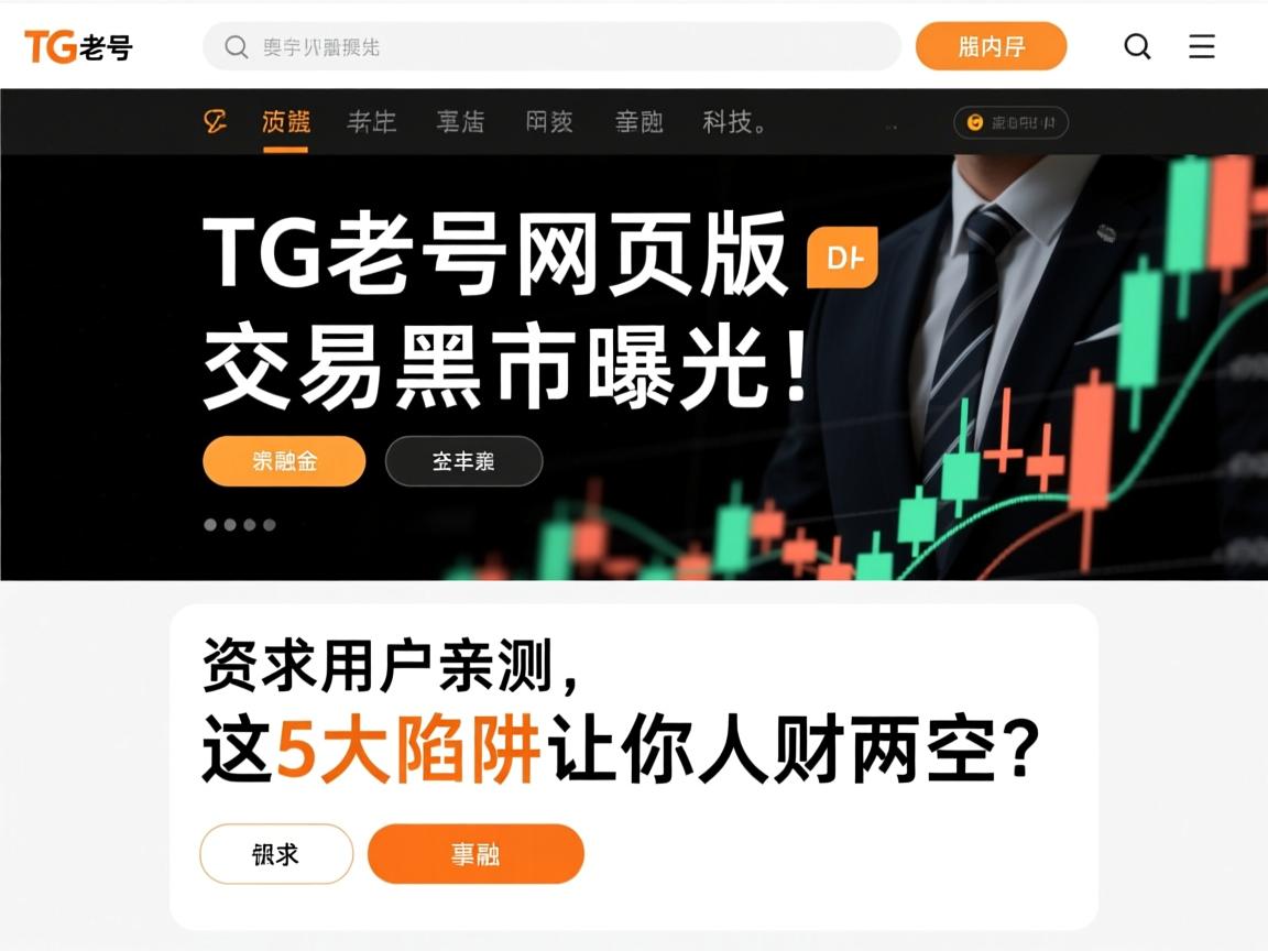 TG老号网页版交易黑市曝光！资深用户亲测，这5大陷阱让你人财两空？