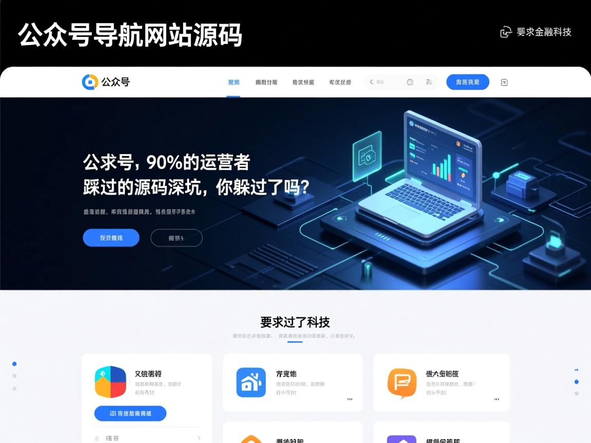 公众号导航网站源码,90%的运营者踩过的源码深坑,你躲过了吗?