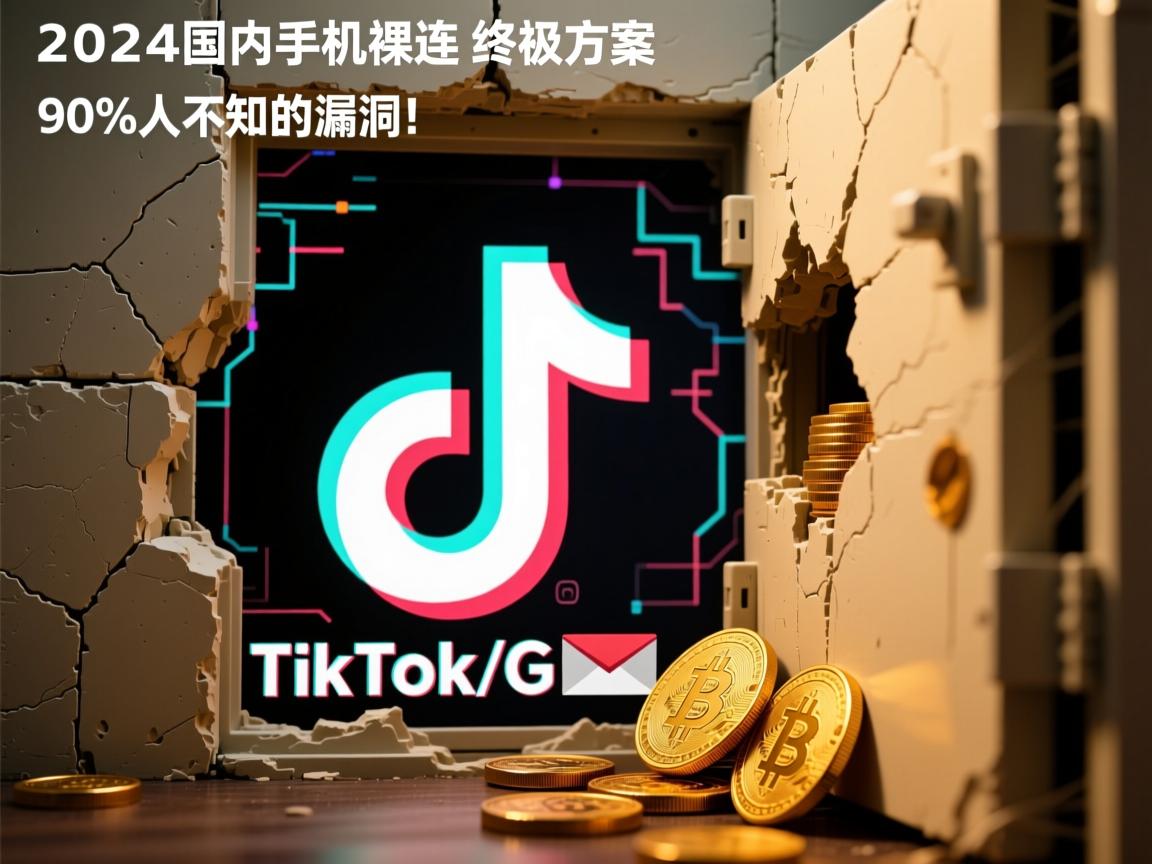 墙内突围手册,2024国内手机裸连TikTok/Gmail终极方案,90%人不知的漏洞!
