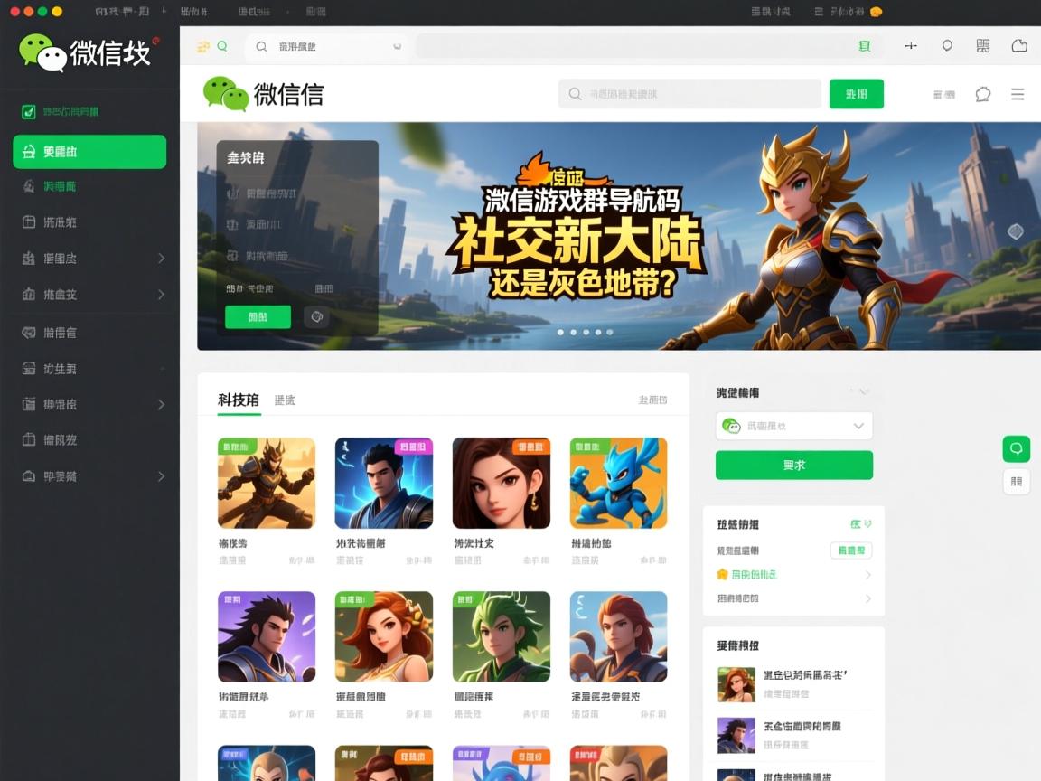 微信游戏群导航网站源码,游戏社交新大陆还是灰色地带?