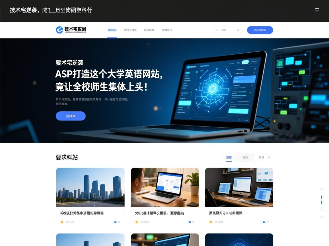 技术宅逆袭！ASP打造的这个大学英语网站，竟让全校师生集体上头！