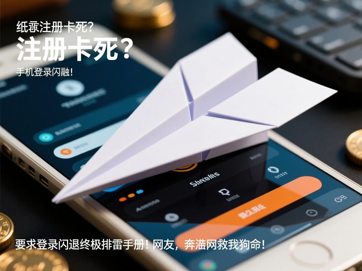 纸飞机注册卡死？手机登录闪退终极排雷手册！网友，奔诺网救我狗命！
