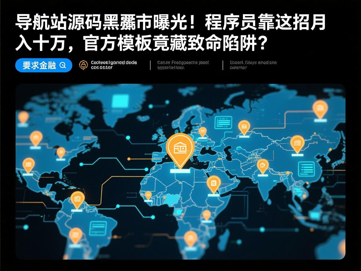 导航站源码黑市曝光!程序员靠这招月入十万,官方模板竟藏致命陷阱?