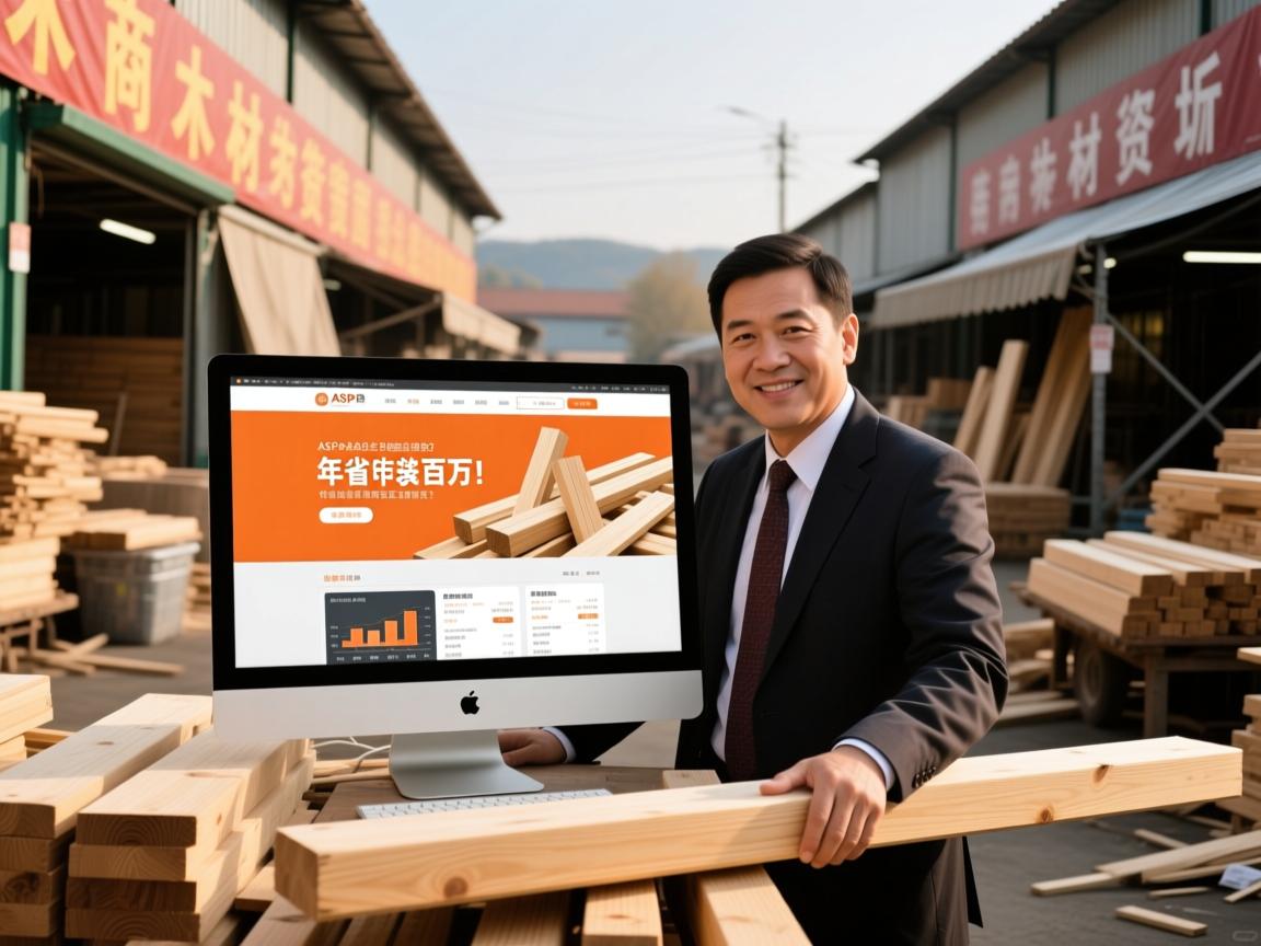 伊春木材商靠ASP网站逆袭,年省百万!传统批发市场正在消失?