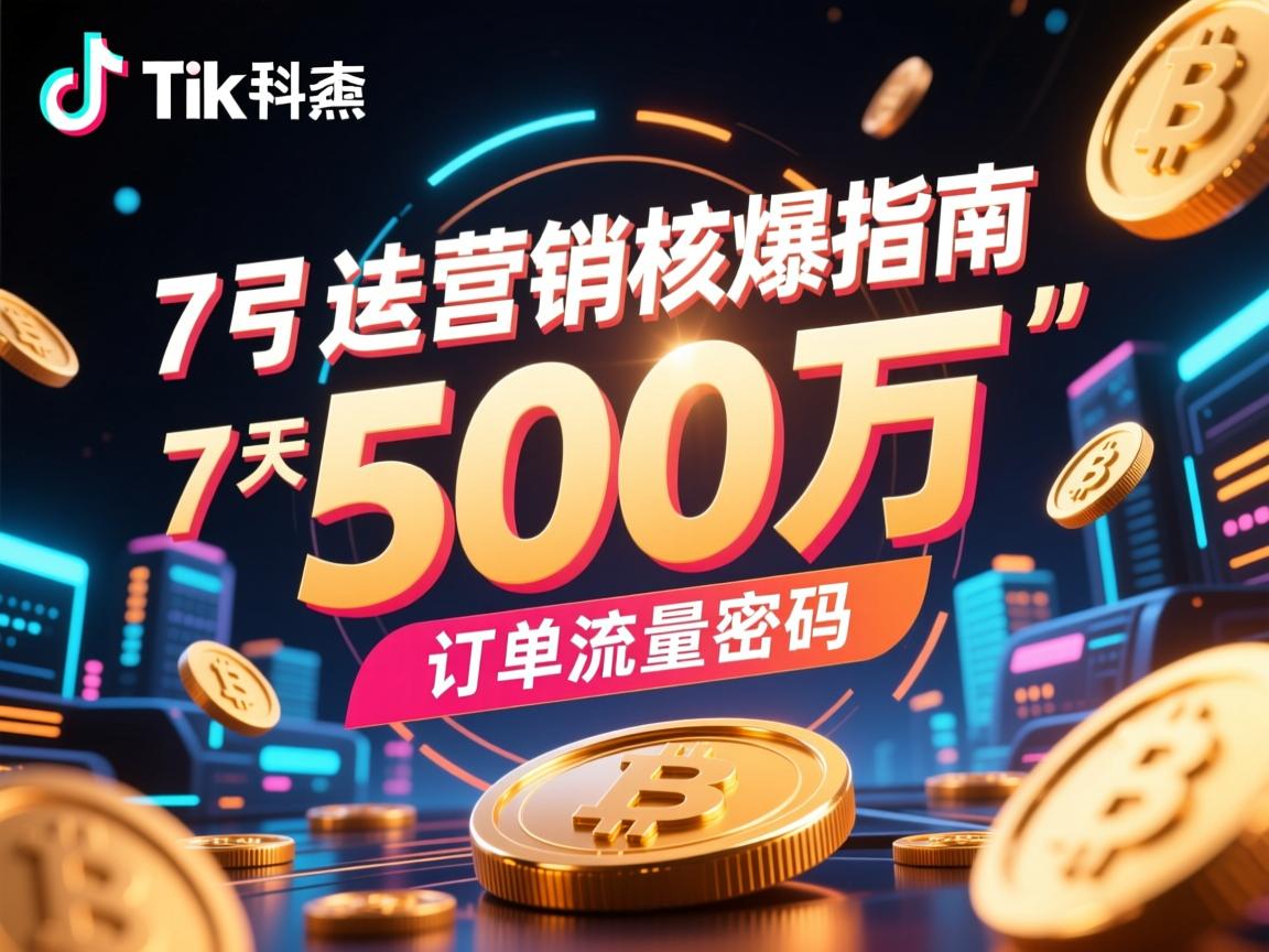 TikTok营销核爆指南，7天引爆500万订单的流量密码