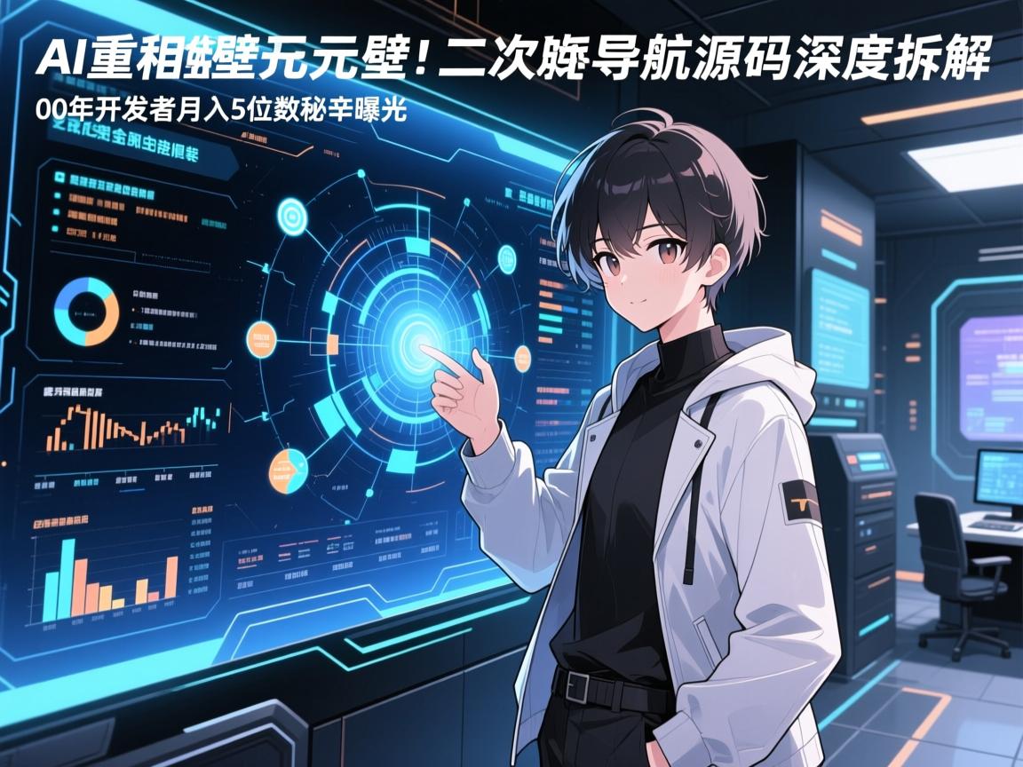 AI重构次元壁！二次元导航源码深度拆解，00后开发者月入5位数秘辛曝光