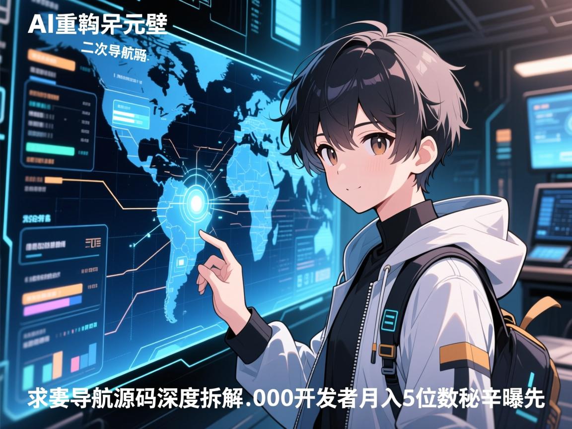 AI重构次元壁!二次元导航源码深度拆解,00后开发者月入5位数秘辛曝光