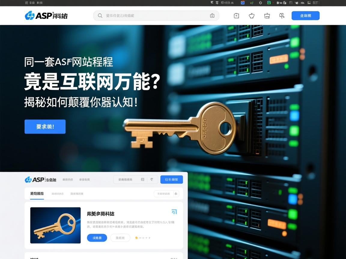 同一套ASP网站程序,竟是互联网的万能钥匙?揭秘它如何颠覆你的服务器认知!