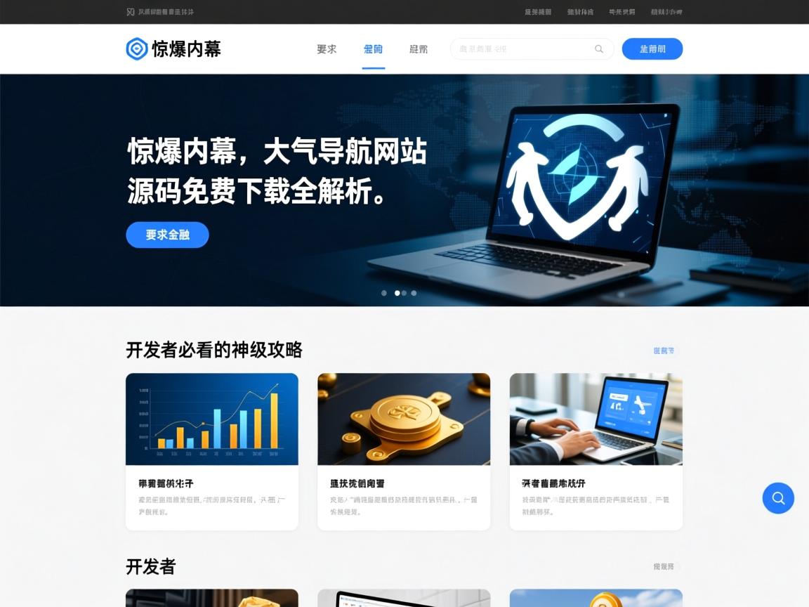 惊爆内幕！大气导航网站源码免费下载全解析，开发者必看的神级攻略