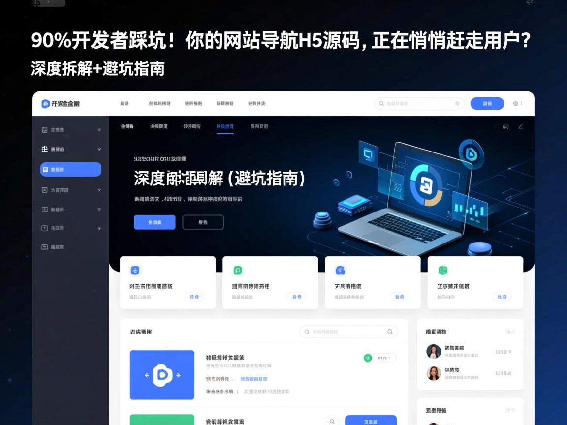 90%开发者踩坑!你的网站导航H5源码,正在悄悄赶走用户?深度拆解+避坑指南)